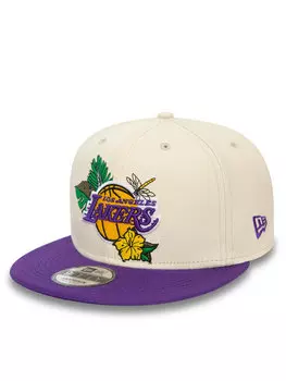 Бейсболка Nba Floral 950 Lakers New Era, бежевый