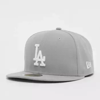 Бейсболка New Era 59Fifty LEAG ESS MLB Los Angeles Dodgers, серый/белый