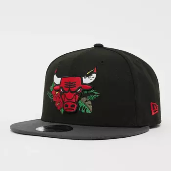 Бейсболка New Era 9Fifty Floral NBA Chicago Bulls, черный/красный