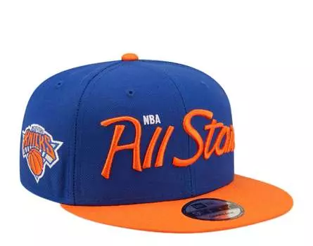Бейсболка New Era 9Fifty NBA New York Knicks All Star Game Script синяя 60239639