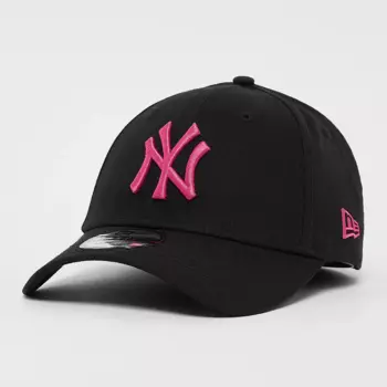 Бейсболка New Era 9Forty League Essential MLB New York Yankees, черный/розовый