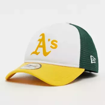 Бейсболка New Era 9Forty Logo Trucker MLB Oakland Athletics, многоцветный/желтый/зеленый