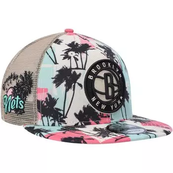 Бейсболка New Era Brooklyn Nets, кремовый