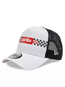 Бейсболка New Era Checker Print Trucker Aprilia 60435563, белый