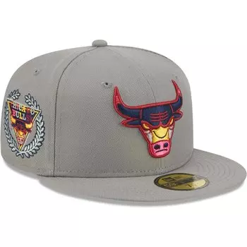 Бейсболка New Era Chicago Bulls, серый