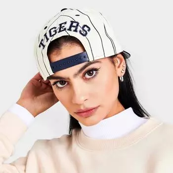 Бейсболка New Era Detroit Tigers MLB в тонкую полоску 9FIFTY Snapback, белый