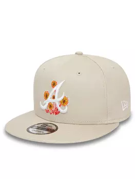 Бейсболка New Era Flower Icon 950 Braves 60435106, бежевый