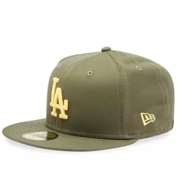 Бейсболка New Era La Dodgers League Essential 59Fifty, зеленый