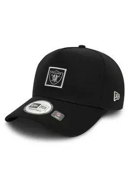 Бейсболка New Era Las Vegas Raiders Metallic Patch 9FORTY E-Frame 60580709, черный