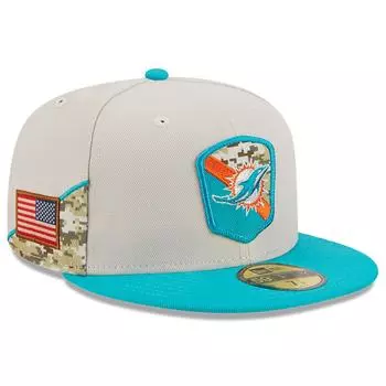 Бейсболка New Era Miami Dolphins, серый