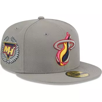 Бейсболка New Era Miami Heat, серый