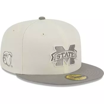 Бейсболка New Era Mississippi State Bulldogs, серый