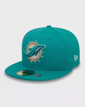 Бейсболка New Era Otc Nfl 59Fifty Miami Dolphins Otc, цвет turquoise
