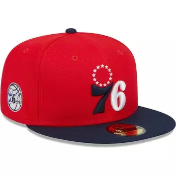 Бейсболка New Era Philadelphia 76Ers, красный