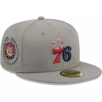 Бейсболка New Era Philadelphia 76Ers, серый