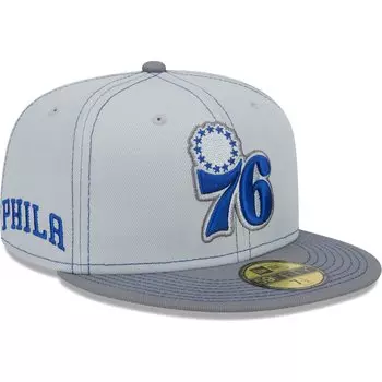 Бейсболка New Era Philadelphia 76Ers, серый