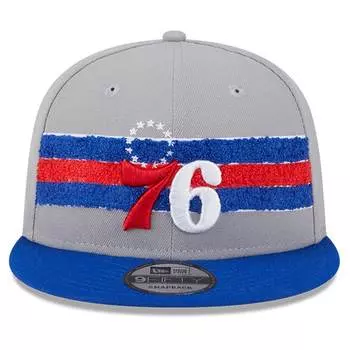 Бейсболка New Era Philadelphia 76Ers, серый