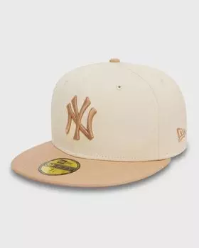 Бейсболка New Era Side Patch 59Fifty New York Yankees Ltctta, цвет light beige