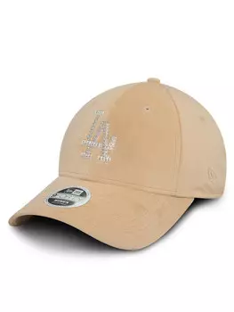 Бейсболка New Era Velour Diamante LA Dodgers 9FORTY 60580871, бежевый