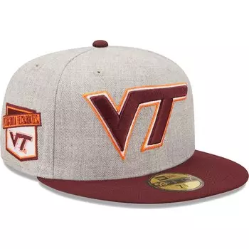 Бейсболка New Era Virginia Tech Hokies, серый