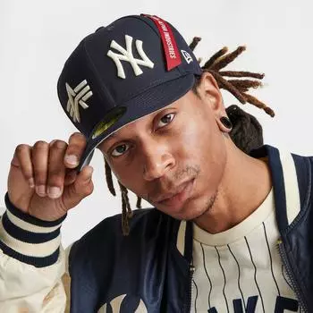 Бейсболка New Era x Alpha Industries New York Yankees MLB 59FIFTY, черный
