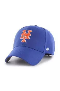 Бейсболка New York Mets из смесовой шерсти 47 brand, синий