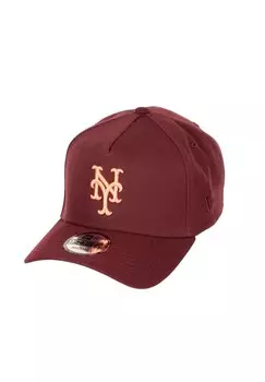 Бейсболка NEW YORK METS MLB SHEA STADIUM SIDEPATCH COOPERSTOWN 9FORTY A-FRAME SNAPBACK New Era, темно-красный