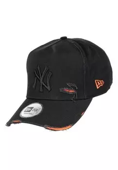 Бейсболка NEW YORK YANKEES DISTRESSED A-FRAME ADJUSTABLE TRUCKER New Era, цвет schwarz