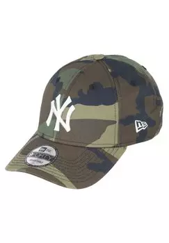 Бейсболка NEW YORK YANKEES MLB ESSENTIAL CAMO 9FORTY ADJUSTABLE SNAPBACK C New Era, цвет grn