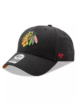 Бейсболка NHL Chicago Blackhawks Ballpark Snap '47 MVP H-BLPMS04WBP-BKA 47 Brand, черный