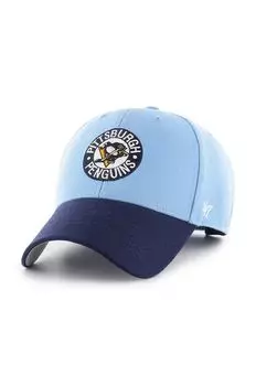 Бейсболка NHL Pittsburgh Penguins из смесовой шерсти 47 brand, синий