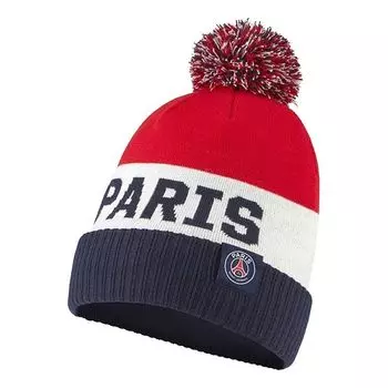 Бейсболка Nike x Paris Saint-Germain Pom Beanie 'Midnight Navy', темно-синий