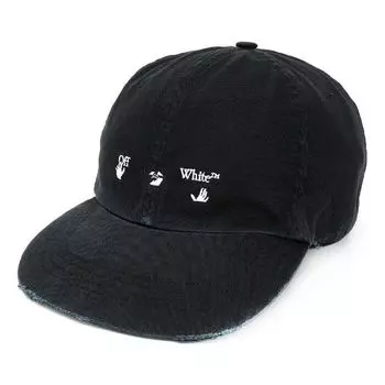 Бейсболка Off-White Logo Baseball Cap 'Black', черный