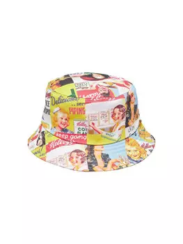 Бейсболка Only&Sons Hut Print Design Sommer Bucket Hat, желтый