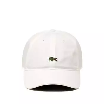 Бейсболка Organic Cotton Twill Cap Lacoste, белый