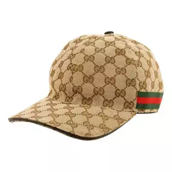 Бейсболка original gg canvas baseball hat with web 'original gg' Gucci, бежевый