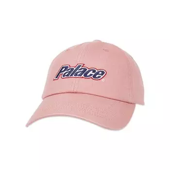 Бейсболка Palace Lowercase Washed Denim 6 Panel, розовый