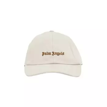 Бейсболка Palm Angels Classic Logo Cap, цвет Beige/Golden Brown