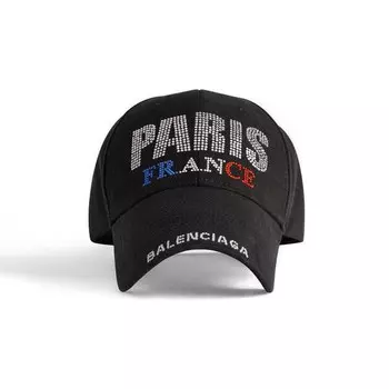 Бейсболка paris strass cap 'black' Balenciaga, черный