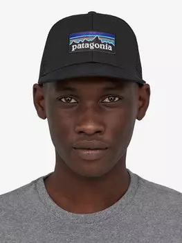 Бейсболка Patagonia P-6 Logo, черный