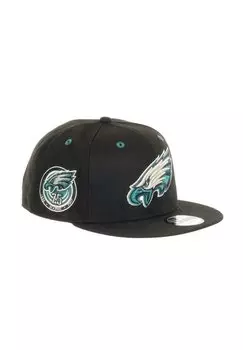 Бейсболка PHILADELPHIA EAGLES NFL TEAM COLOUR 75 SEASONS SIDEPATCH 9FIFTY SNAPBACK New Era, цвет schwarz