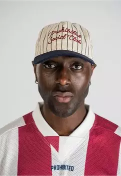 Бейсболка PINSTRIPE PROHIBITED, кремовый