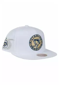 Бейсболка PITTSBURGH PENGUINS Mitchell & Ness, цвет white