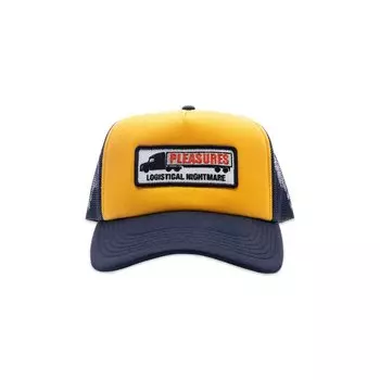 Бейсболка Pleasures Nightmare Trucker, цвет Navy/Yellow