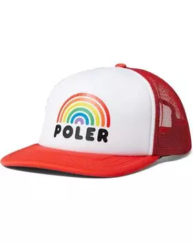 Бейсболка Poler Rainbow Trucker, красный