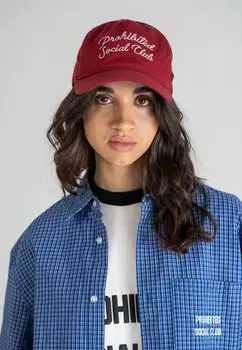 Бейсболка PROHIBITED, красный