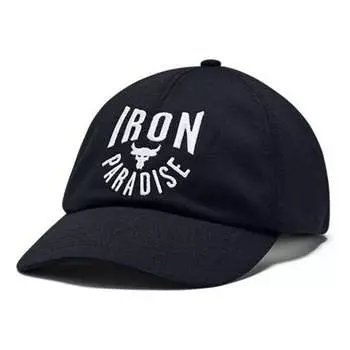 Бейсболка project rock sport cap 'black white' Under Armour, черный