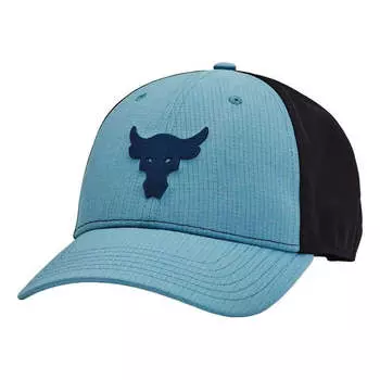 Бейсболка project rock trucker 'blue black' Under Armour, синий