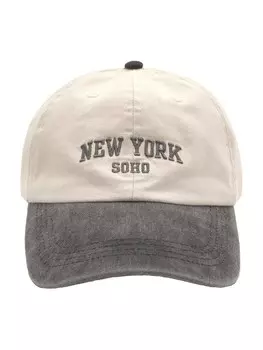 Бейсболка Pull&Bear Cap, цвет light grey/dark grey