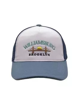 Бейсболка Pull&Bear Cap, цвет navy/sapphire